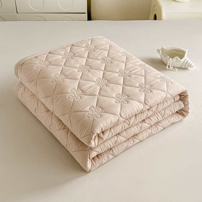 梓依家纺 2025新款亲肤舒适水洗棉夏被 水洗棉-卡其