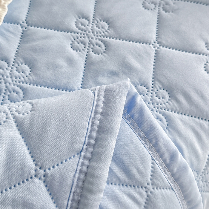 91家纺网 家纺一手货源 找家纺 梓依家纺 2025新款亲肤舒适水洗棉夏被 水洗棉-蓝