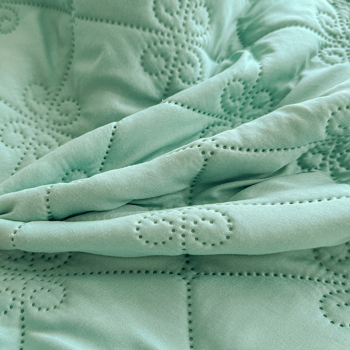 91家纺网 家纺一手货源 找家纺 梓依家纺 2025新款亲肤舒适水洗棉夏被 水洗棉-绿