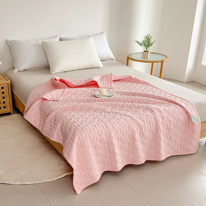 91家纺网 家纺一手货源 找家纺 梓依家纺 2025新款亲肤舒适云沙棉夏被 云沙棉-玉