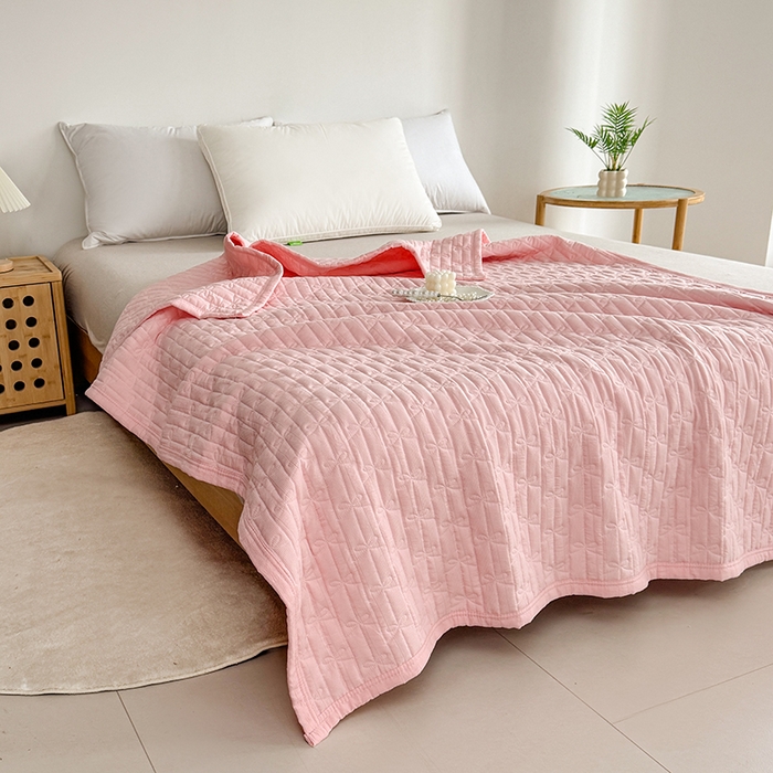 91家纺网 家纺一手货源 找家纺 梓依家纺 2025新款亲肤舒适云沙棉夏被 云沙棉-玉