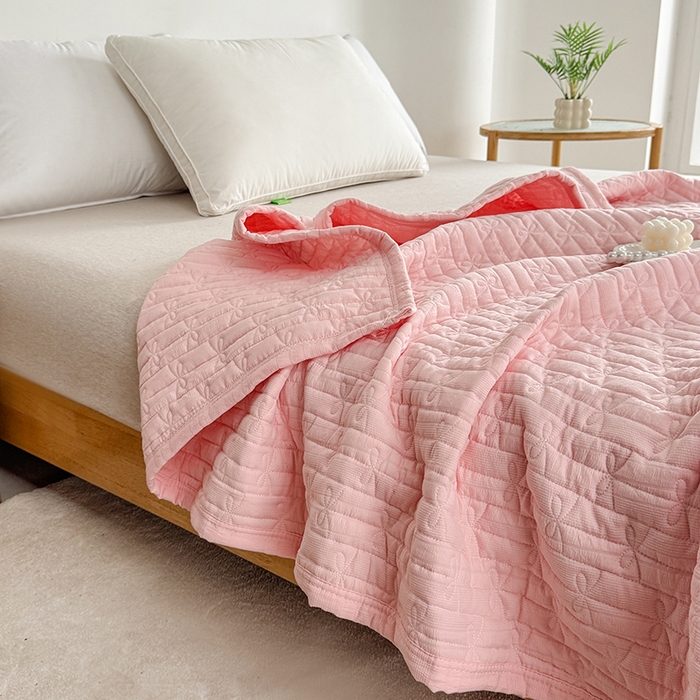 91家纺网 家纺一手货源 找家纺 梓依家纺 2025新款亲肤舒适云沙棉夏被 云沙棉-玉