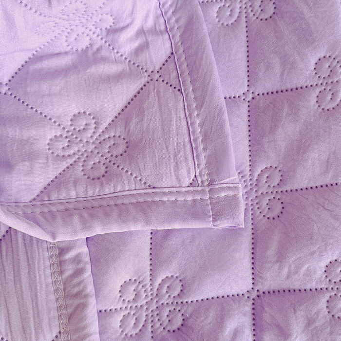 91家纺网 家纺一手货源 找家纺 梓依家纺 2025新款亲肤舒适水洗棉夏被 水洗棉-紫