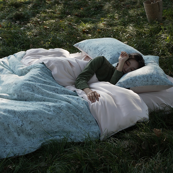 91家纺网 家纺一手货源 找家纺 （总）禾时 2025新款60S兰精天丝数码印花四件套进口莱赛尔床品套件