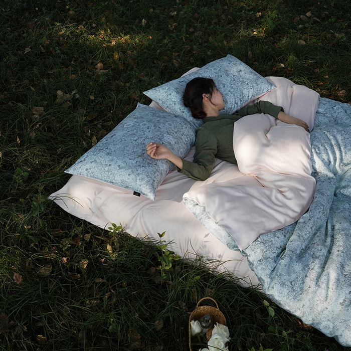 91家纺网 家纺一手货源 找家纺 （总）禾时 2025新款60S兰精天丝数码印花四件套进口莱赛尔床品套件