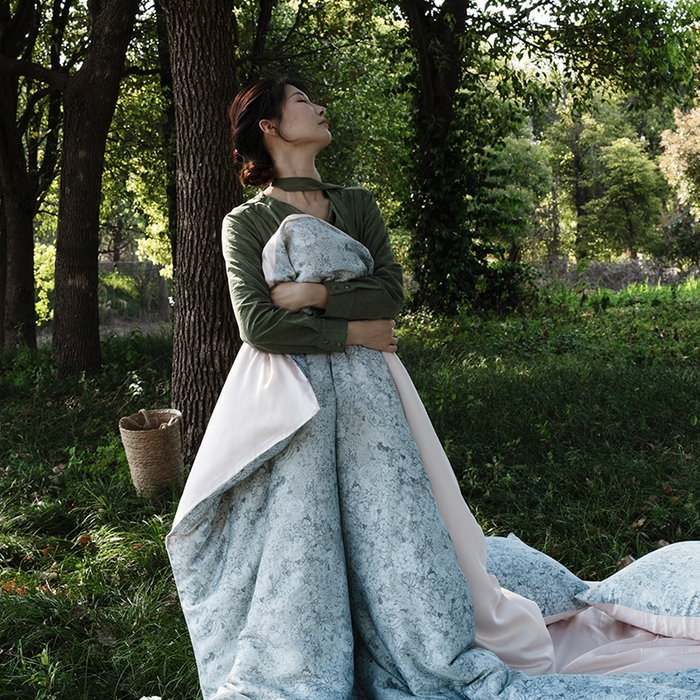 91家纺网 家纺一手货源 找家纺 （总）禾时 2025新款60S兰精天丝数码印花四件套进口莱赛尔床品套件