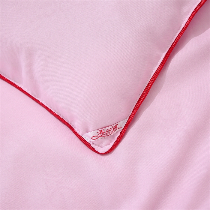 91家纺网 家纺一手货源 找家纺 芭芭棉家纺 2025春夏新款全棉纯棉百福被被子被芯 百福刺绣-粉