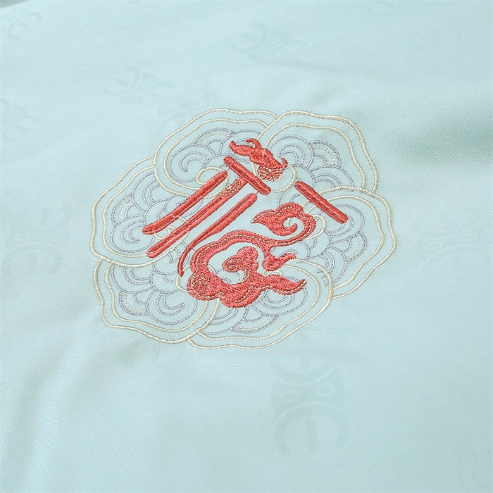 91家纺网 家纺一手货源 找家纺 芭芭棉家纺 2025春夏新款全棉纯棉百福被被子被芯 百福刺绣-绿