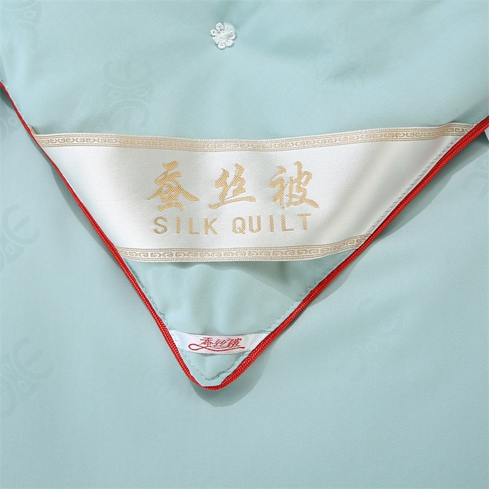 91家纺网 家纺一手货源 找家纺 芭芭棉家纺 2025春夏新款全棉纯棉百福被被子被芯 百福刺绣-绿