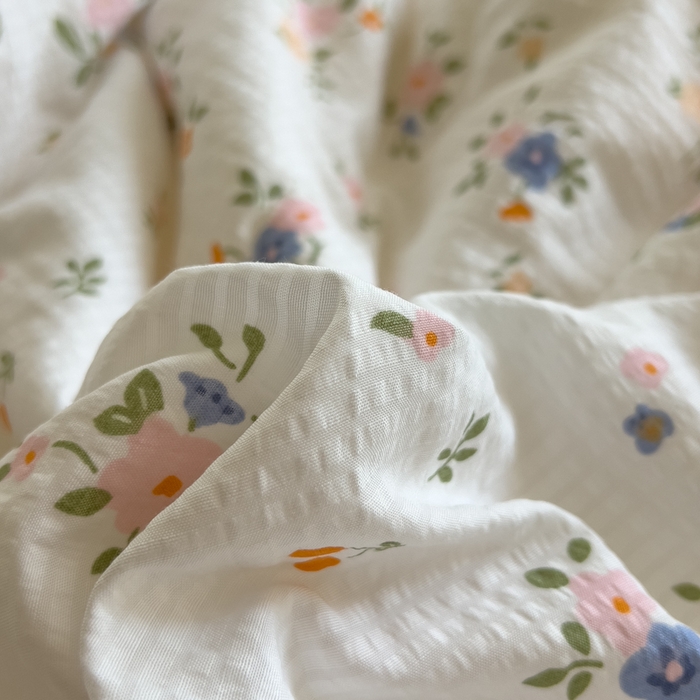 91家纺网 家纺一手货源 找家纺 （总）希丞家居 2025新款小清新泡泡水洗棉夏被夏凉被空调被四件套