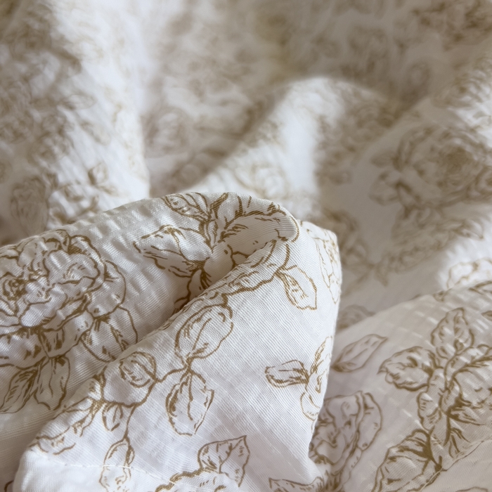 91家纺网 家纺一手货源 找家纺 希丞家居 2025新款小清新泡泡水洗棉夏被夏凉被空调被四件套 夏被-棉枝