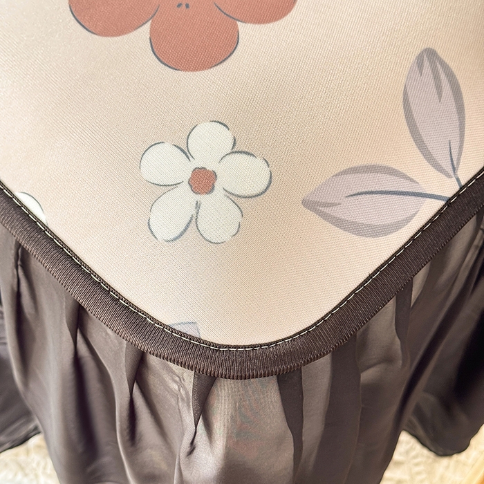 91家纺网 家纺一手货源 找家纺 大麦家纺 2025新款碳光冰丝软席子凉席-床裙款 美姬