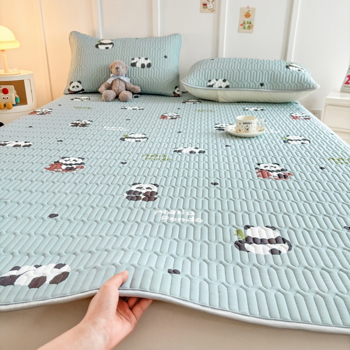 91家纺网 家纺一手货源 找家纺 （总）爱思凯家纺 2025新款【印花成人0.3 乳胶凉席】清新0.3 乳胶条席款