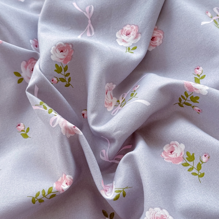 91家纺网 家纺一手货源 找家纺 丝芙妮家居（原乐视家纺） 2025春夏新款水洗皱皱棉印花四件套 觅恋