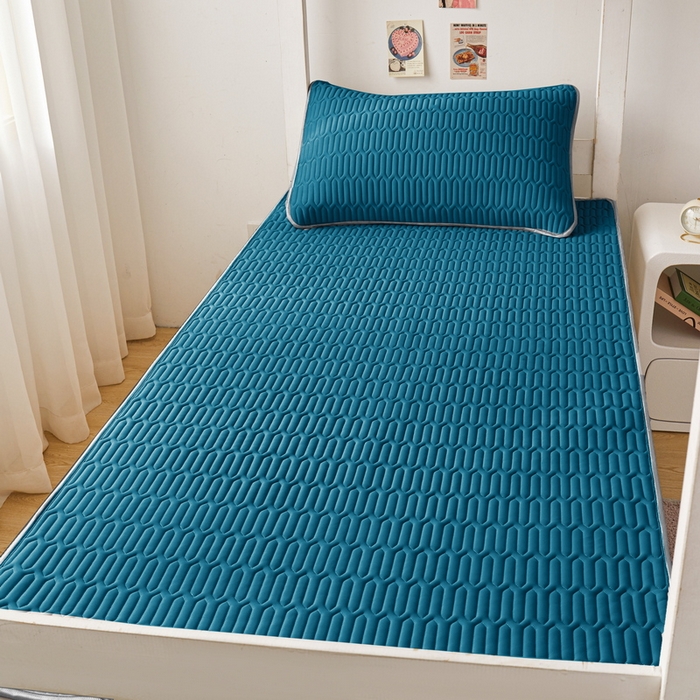 91家纺网 家纺一手货源 找家纺 （总）爱思凯家纺 2025新款【印花成人0.3 乳胶凉席】清新0.3 乳胶条席款