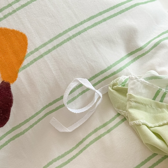 91家纺网 家纺一手货源 找家纺 丝芙妮家居（原乐视家纺） 2025春夏新款水洗皱皱棉印花四件套 修修狗