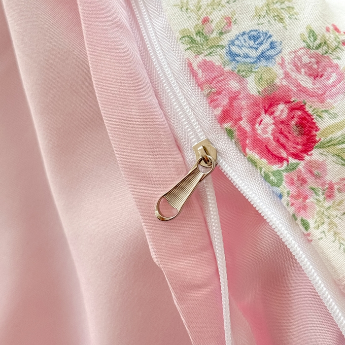 91家纺网 家纺一手货源 找家纺 丝芙妮家居（原乐视家纺） 2025春夏新款水洗皱皱棉印花四件套 萱花