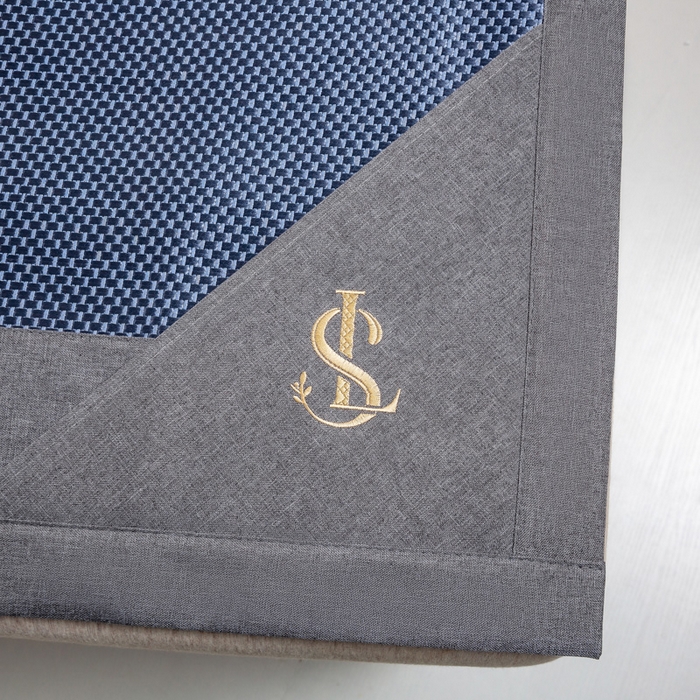 91家纺网 家纺一手货源 找家纺 （总）宜家坊 2025新款A类纯色绣花冰藤席凉席三件套