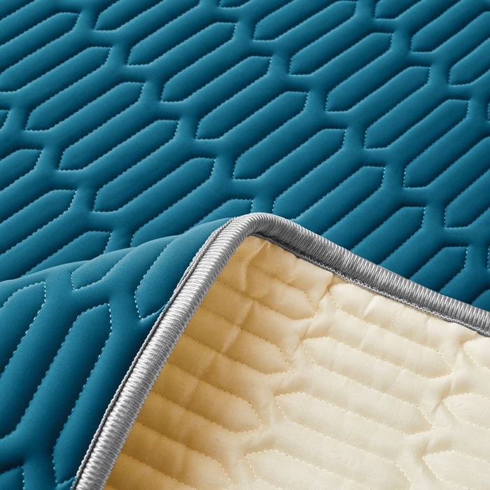 91家纺网 家纺一手货源 找家纺 爱思凯家纺 2025新款【印花成人0.3 乳胶凉席】清新0.3 乳胶条席款 清新乳胶条席-宝石蓝