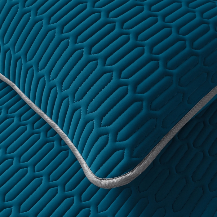 91家纺网 家纺一手货源 找家纺 爱思凯家纺 2025新款【印花成人0.3 乳胶凉席】清新0.3 乳胶条席款 清新乳胶条席-宝石蓝