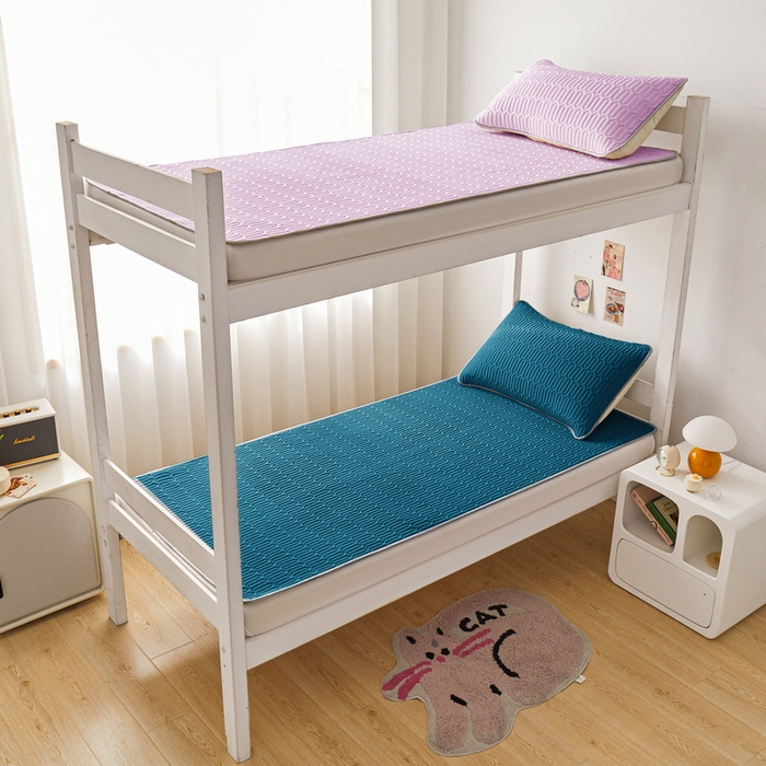 91家纺网 家纺一手货源 找家纺 爱思凯家纺 2025新款【印花成人0.3 乳胶凉席】清新0.3 乳胶条席款 清新乳胶条席-宝石蓝