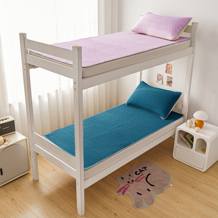 91家纺网 家纺一手货源 找家纺 爱思凯家纺 2025新款【印花成人0.3 乳胶凉席】清新0.3 乳胶条席款 清新乳胶条席-宝石蓝