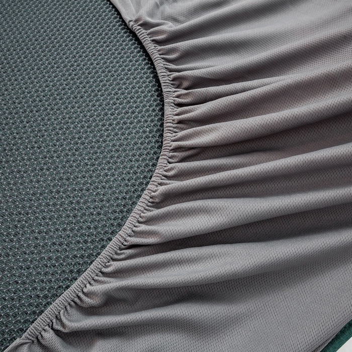 91家纺网 家纺一手货源 找家纺 宜家坊 2025新款A类纯色绣花冰藤席凉席三件套 松花绿-床笠款