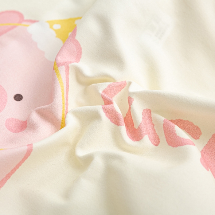 91家纺网 家纺一手货源 找家纺 萌番宝 2025新款100支云柔全棉磨毛儿童枕套卡通单件单枕套 萌猪