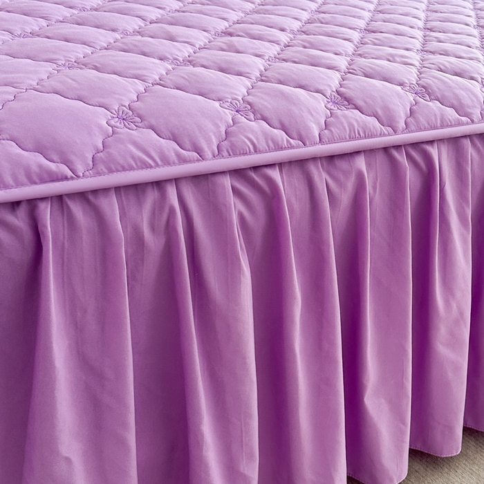 91家纺网 家纺一手货源 找家纺 怡源梦 2025新款蝴蝶飞飞系列 A类全包夹棉床头罩 紫色