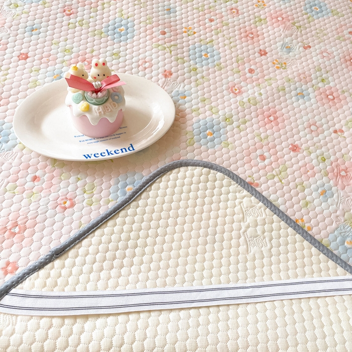 91家纺网 家纺一手货源 找家纺 川悦生活 2025新款大阪凉豆豆学生床凉感凉席 甜梦少女