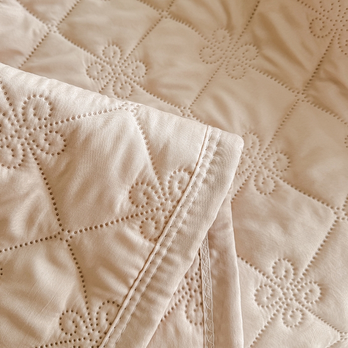 91家纺网 家纺一手货源 找家纺 2025新款亲肤舒适水洗棉夏被 水洗棉-卡其