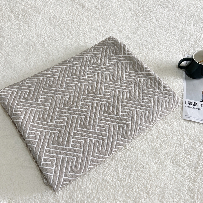 91家纺网 家纺一手货源 找家纺 卡奥家纺 2025新款水洗全棉四层纱盖毯毛巾被夏凉被  围城-咖