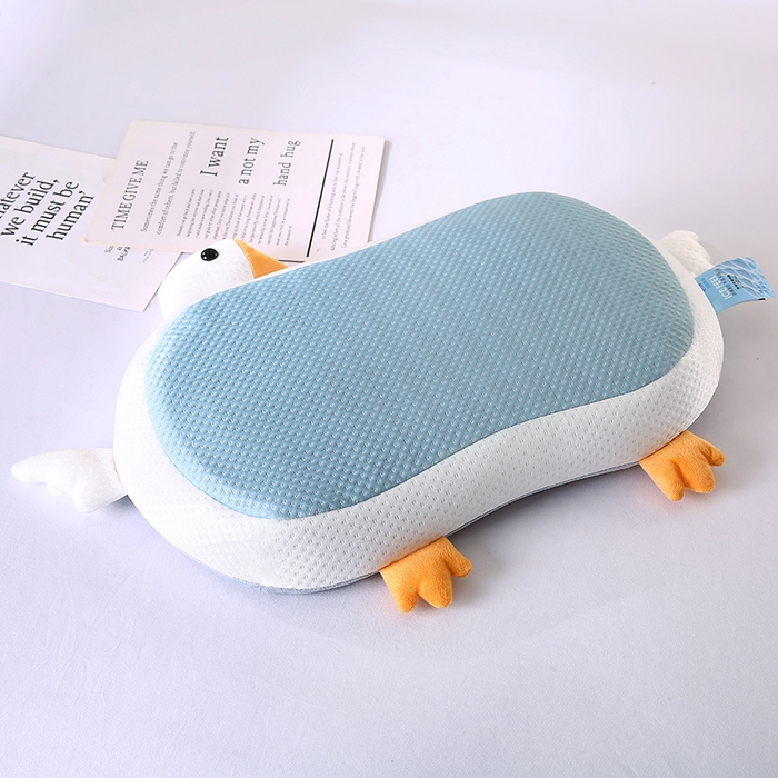 91家纺网 家纺一手货源 找家纺 （总）蔻眠 2025新款凉感丝荞麦护颈枕头儿童卡通学生成人枕芯大白鹅
