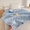 91家纺网 家纺一手货源 找家纺 2025新款亲肤舒适水洗棉夏被 水洗棉-蓝