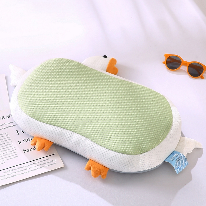 91家纺网 家纺一手货源 找家纺 （总）蔻眠 2025新款凉感丝荞麦护颈枕头儿童卡通学生成人枕芯大白鹅