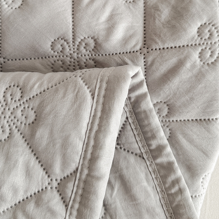 91家纺网 家纺一手货源 找家纺 2025新款亲肤舒适水洗棉夏被 水洗棉-灰