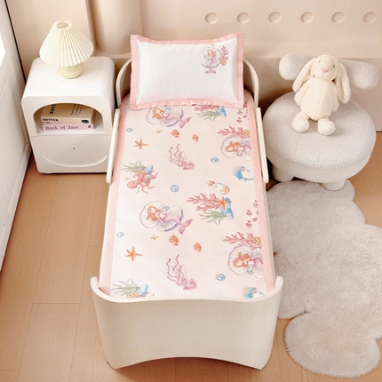 御棉坊 2025新款A类600D数码印花儿童凉席 美人鱼