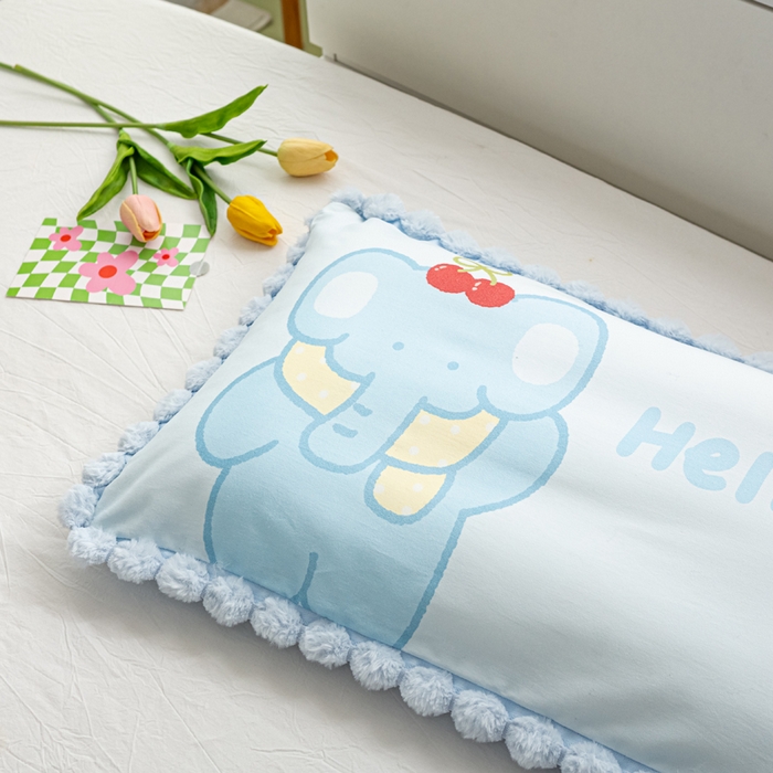 91家纺网 家纺一手货源 找家纺 （总）萌番宝 2025新款100支云柔全棉磨毛儿童枕套卡通单件单枕套