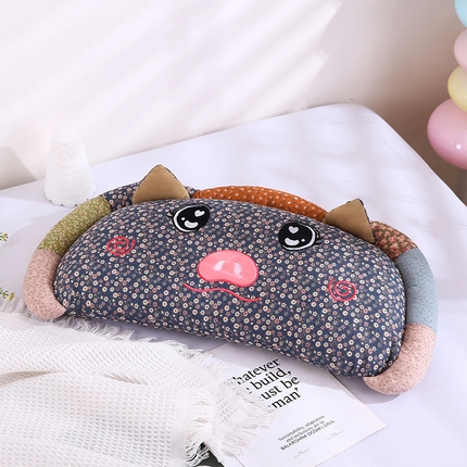 91家纺网 家纺一手货源 找家纺 （总）蔻眠 2025新款全棉卡通荞麦枕芯儿童学生成人护颈枕萌萌猪