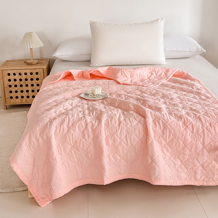 91家纺网 家纺一手货源 找家纺 2025新款亲肤舒适水洗棉夏被 水洗棉-玉