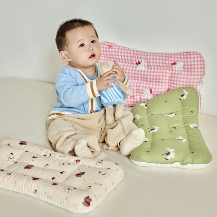 91家纺网 家纺一手货源 找家纺 （总）昕科 2025新款A类母婴级双感卡通亲子枕-全棉双层纱儿童枕学生凉感枕头羽丝棉成人颈椎枕芯