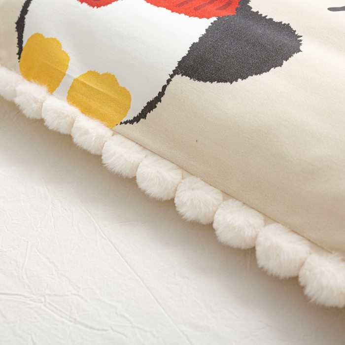 91家纺网 家纺一手货源 找家纺 萌番宝 2025新款100支云柔全棉磨毛儿童枕套卡通单件单枕套 企小鹅