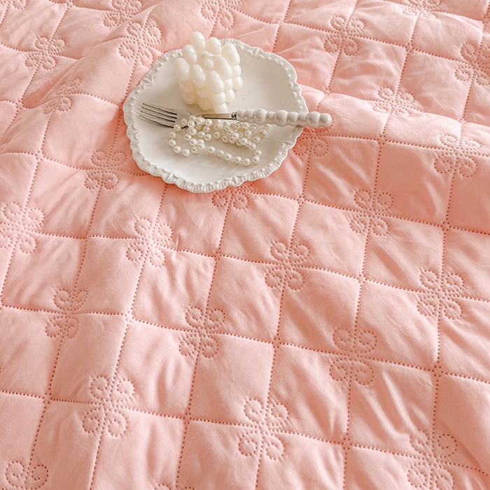 91家纺网 家纺一手货源 找家纺 2025新款亲肤舒适水洗棉夏被 水洗棉-玉