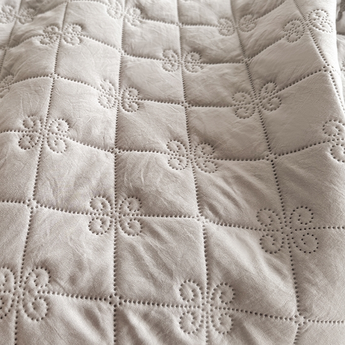 91家纺网 家纺一手货源 找家纺 2025新款亲肤舒适水洗棉夏被 水洗棉-灰