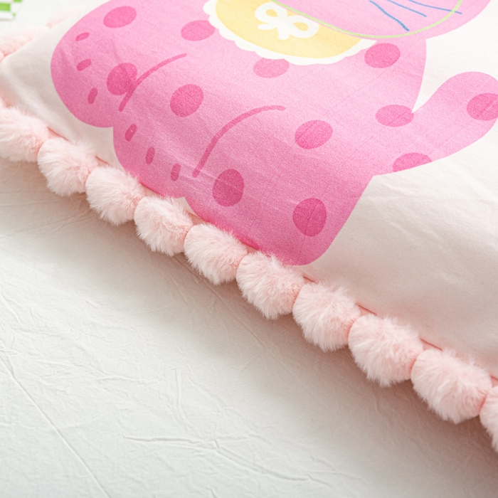 91家纺网 家纺一手货源 找家纺 萌番宝 2025新款100支云柔全棉磨毛儿童枕套卡通单件单枕套 蝴蝶猫