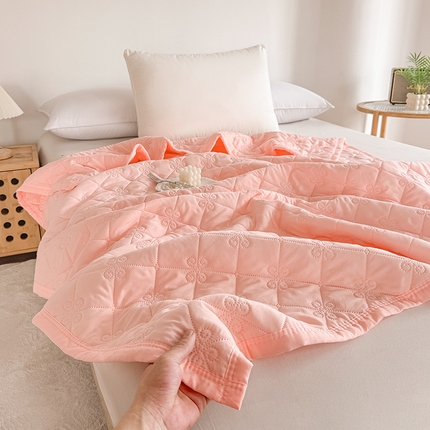 91家纺网 家纺一手货源 找家纺 2025新款亲肤舒适水洗棉夏被 水洗棉-玉