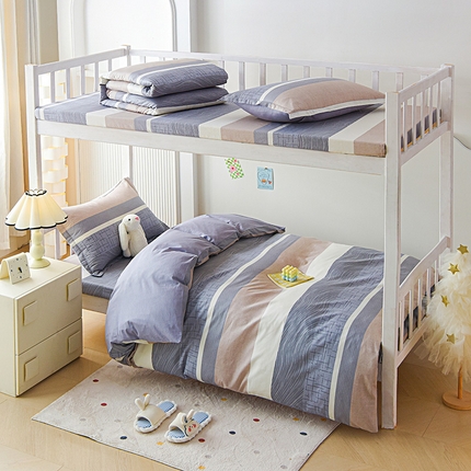 91家纺网 家纺一手货源 找家纺 （总）拔萃 2025新款0.9米床1.2米床纯棉全棉学生宿舍床单款三件套六件套