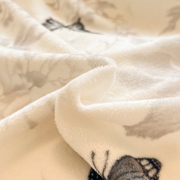 91家纺网 家纺一手货源 找家纺 （总）鸿森林 2025新款蝴蝶牛奶绒印花四件套