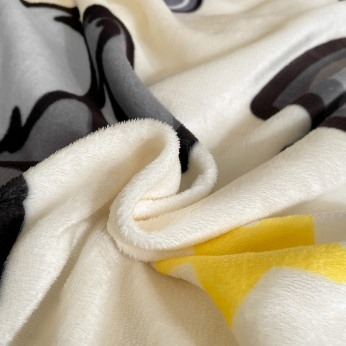 91家纺网 家纺一手货源 找家纺 鸿森林 2025新款牛奶绒大版数码印花喜羊羊与灰太狼系列四件套 亲子乐园