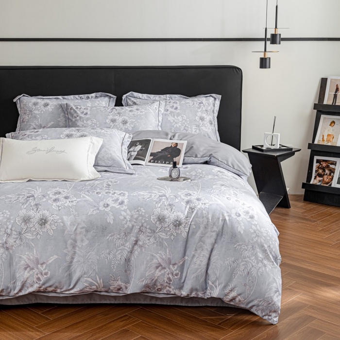 91家纺网 家纺一手货源 找家纺 （总）鸿森林 2025新款全棉纯棉磨毛印花四件套